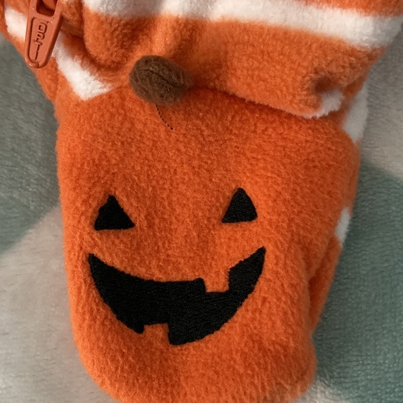 Carters Just one you Orange and Black Onesie Pajamas. Infant 6 month. - Picture 5 of 5